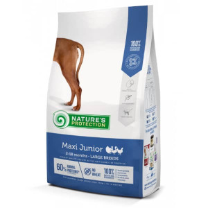 NATURE`S PROTECTION DOG JUNIOR MAXI sausā barība kucēniem Mājputni 4kg